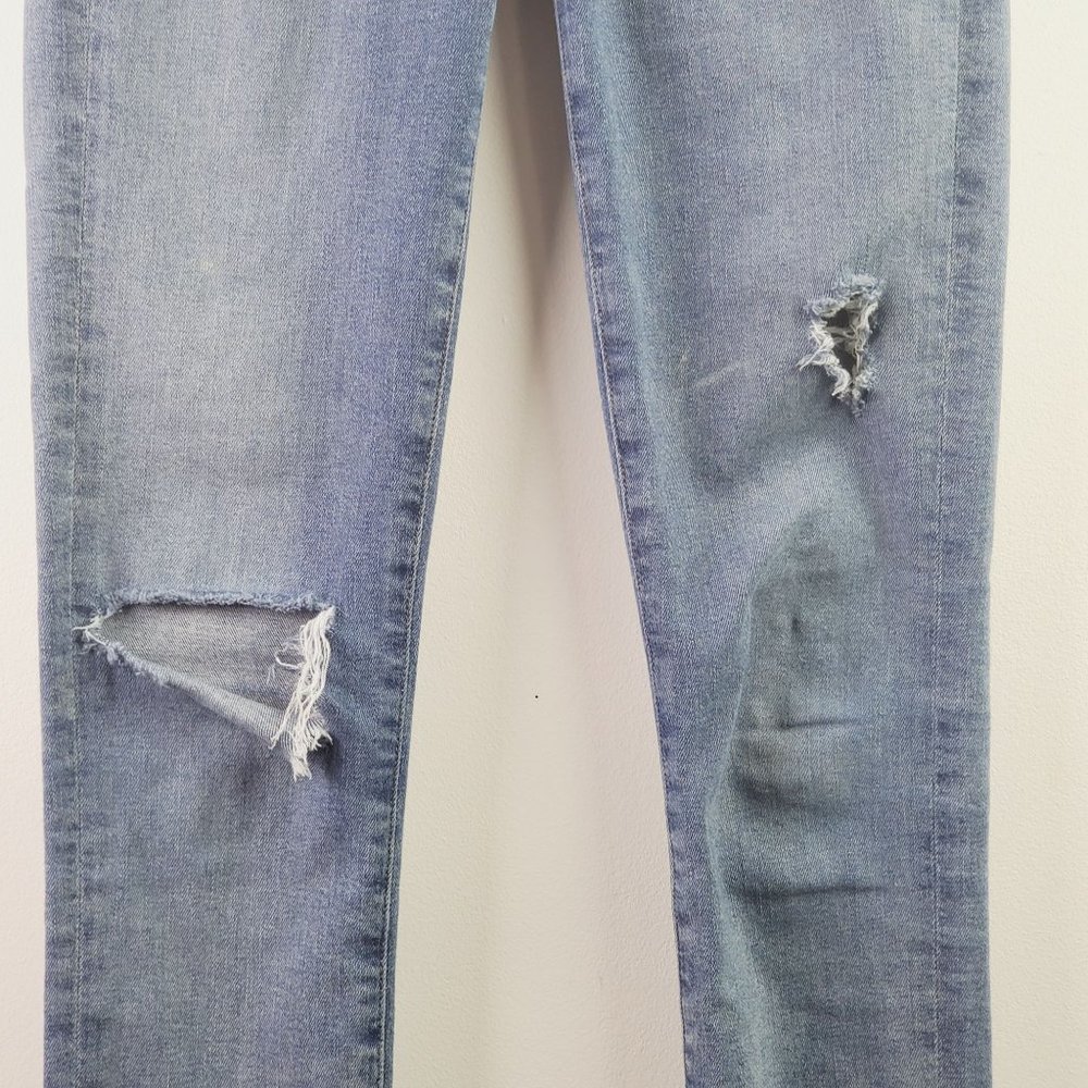 AGOLDE Sophie Raw Hem Ankle SKinny Destressed Jean Sz 25 - Picture 5 of 12